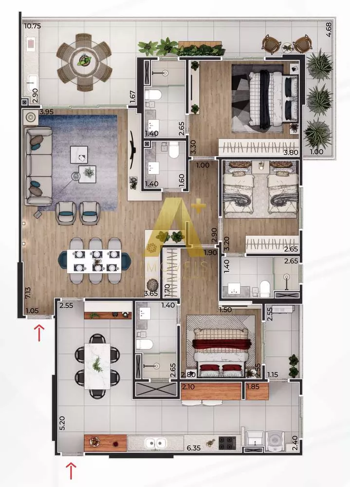 Apartamento, 3 quartos, 149 m² - Foto 8
