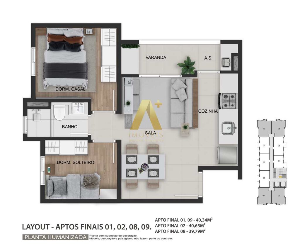 Apartamento, 2 quartos, 40 m² - Foto 4