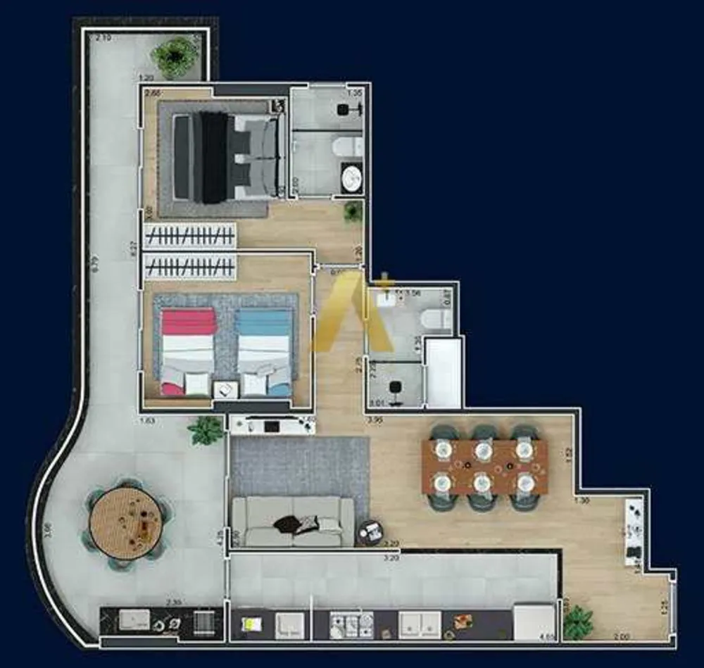 Apartamento, 2 quartos, 89 m² - Foto 7