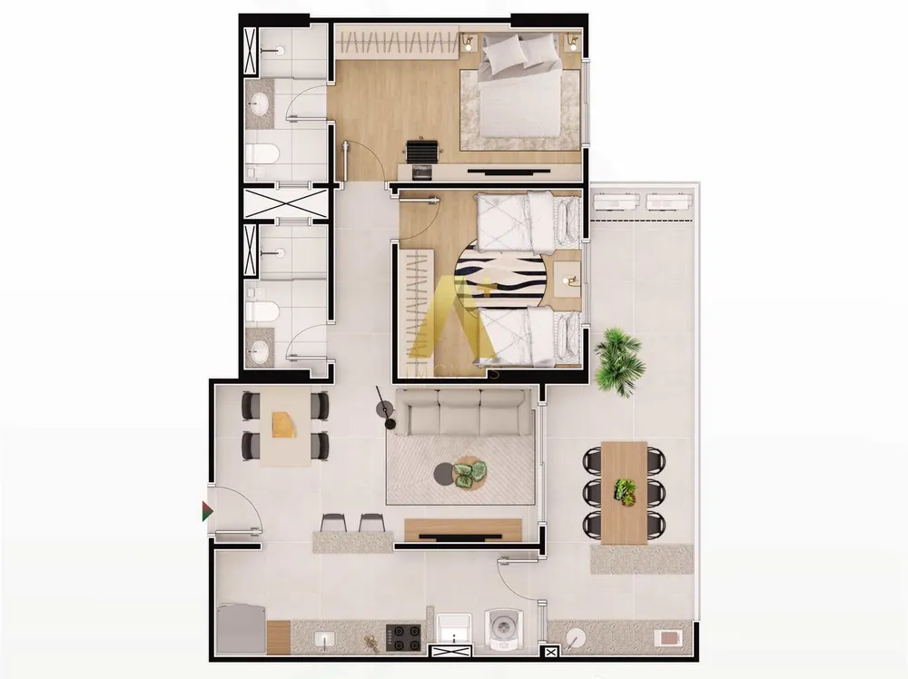 Apartamento, 2 quartos, 85 m² - Foto 4