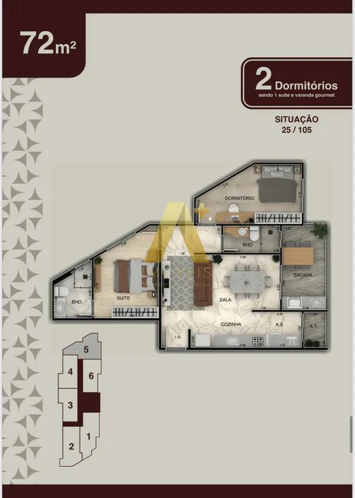 Apartamento, 2 quartos, 72 m² - Foto 6