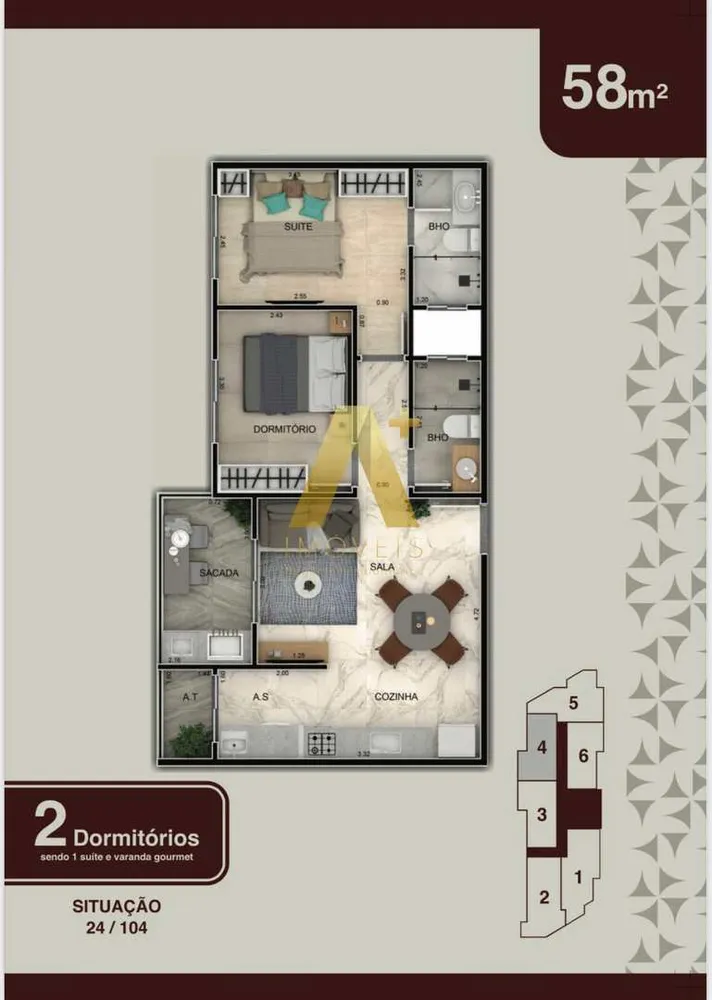 Apartamento, 2 quartos, 58 m² - Foto 12
