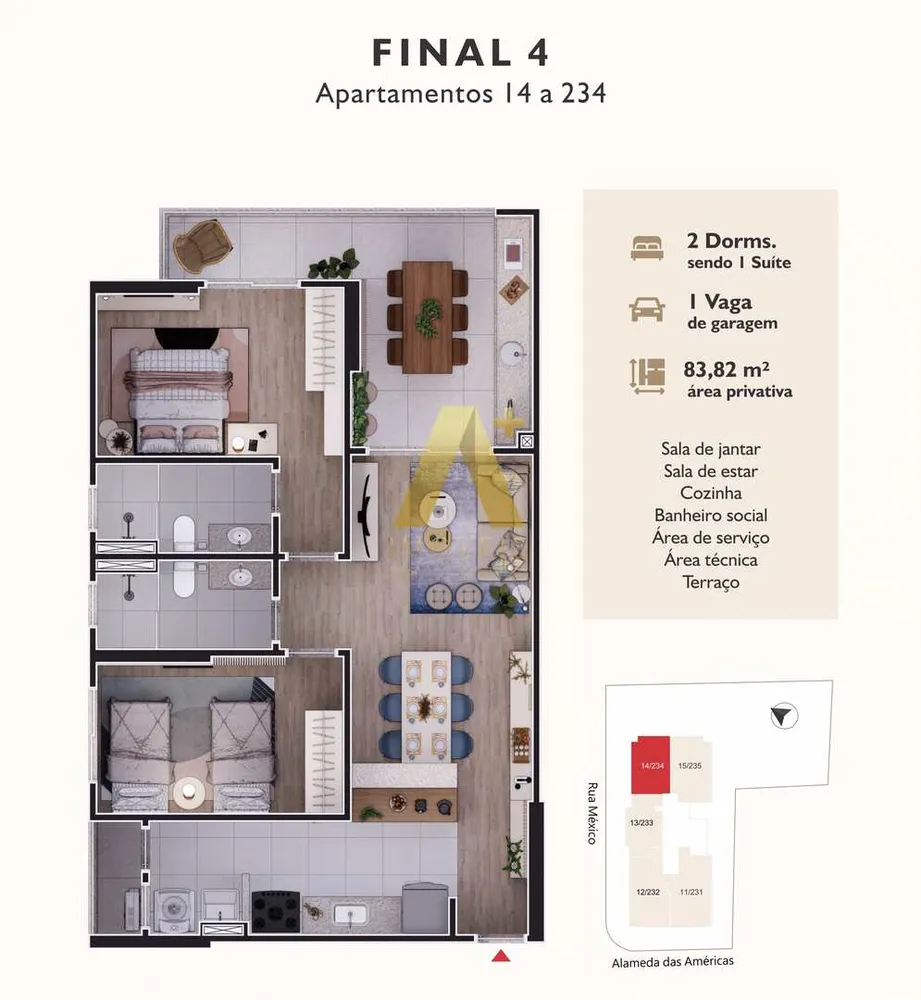 Apartamento, 2 quartos, 83 m² - Foto 8