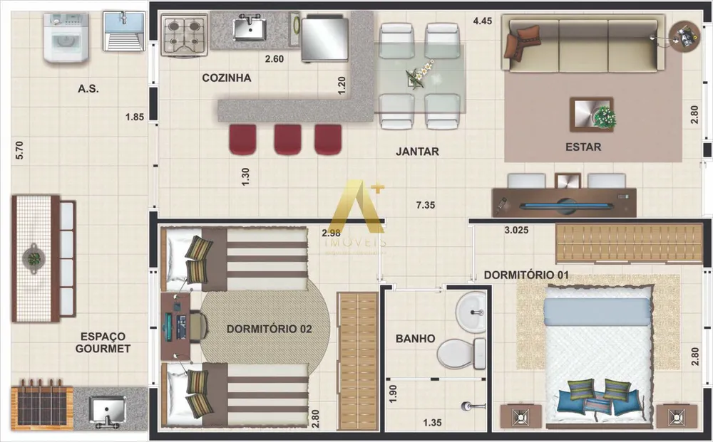 Casa de Condomínio, 2 quartos - Foto 8