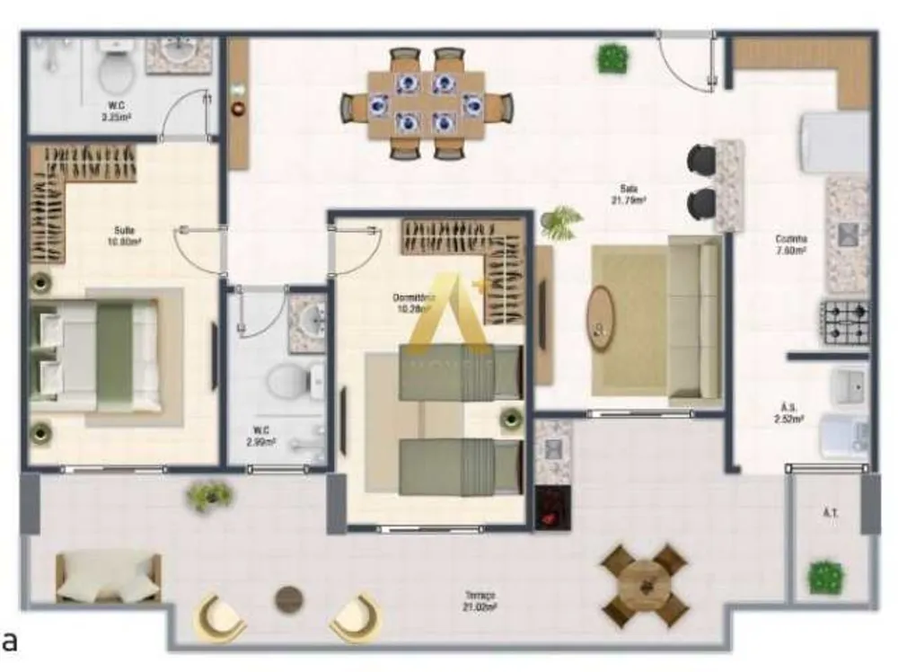 Apartamento, 2 quartos, 96 m² - Foto 8