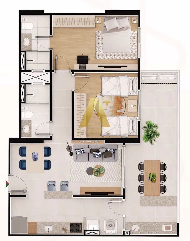 Apartamento, 2 quartos, 85 m² - Foto 4
