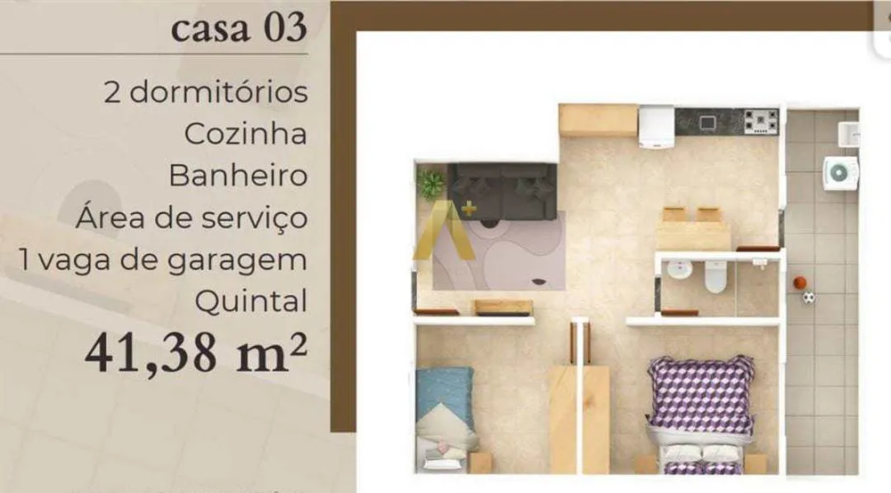 Casa de Condomínio, 2 quartos - Foto 4