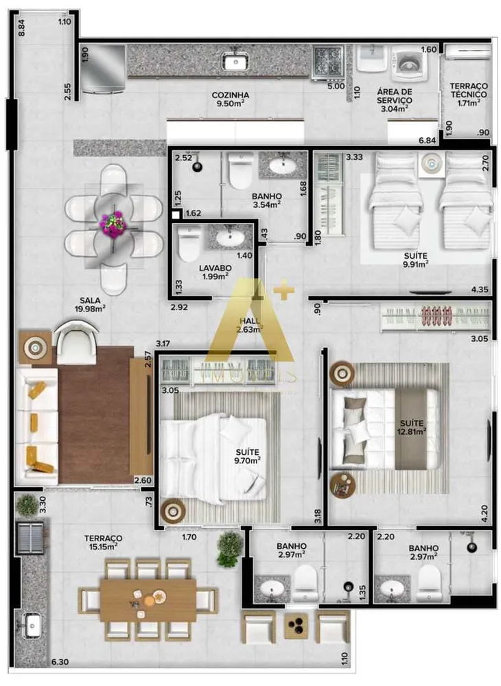 Apartamento, 3 quartos, 105 m² - Foto 5