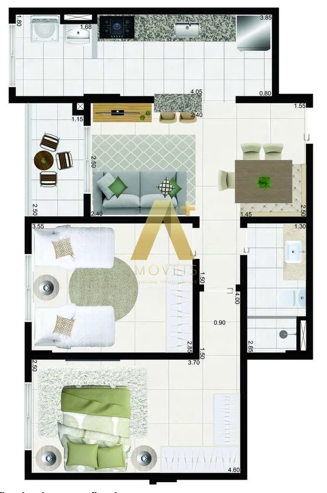 Apartamento, 2 quartos, 61 m² - Foto 4