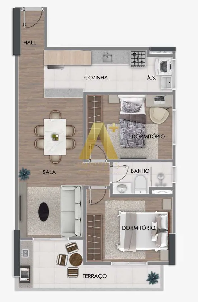 Apartamento, 2 quartos, 58 m² - Foto 8