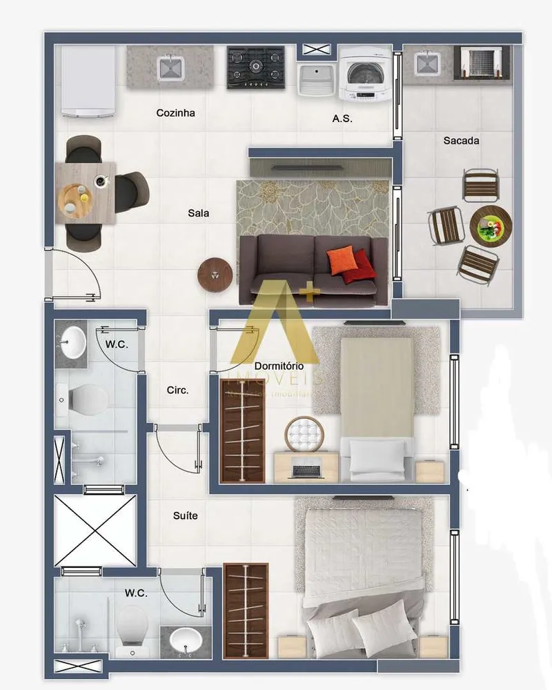 Apartamento, 2 quartos, 57 m² - Foto 5