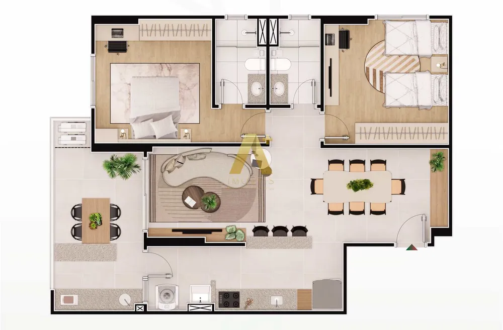Apartamento, 2 quartos, 88 m² - Foto 4