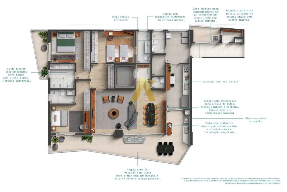 Apartamento, 3 quartos, 224 m² - Foto 8
