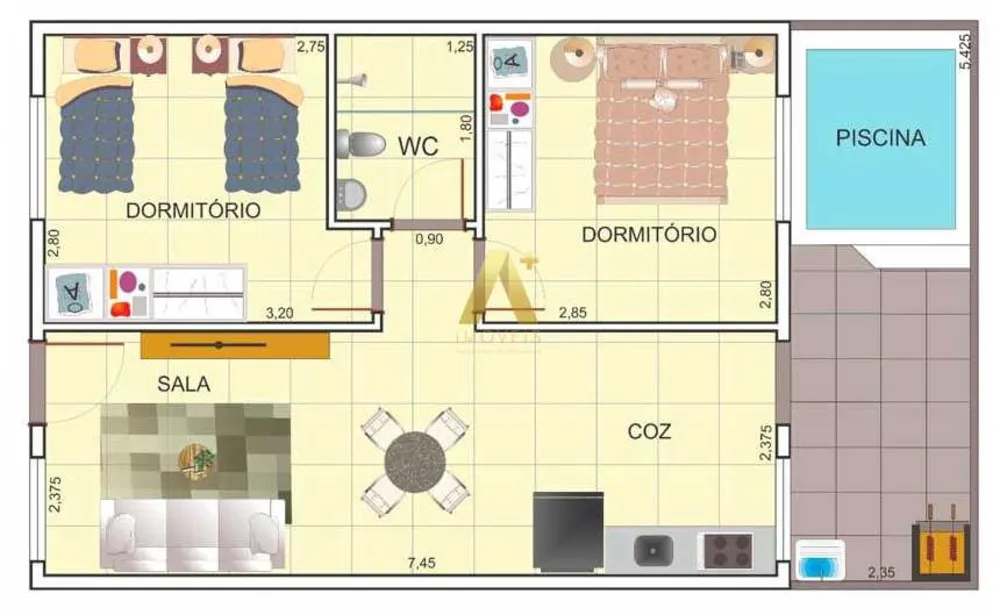 Casa de Condomínio, 2 quartos - Foto 8