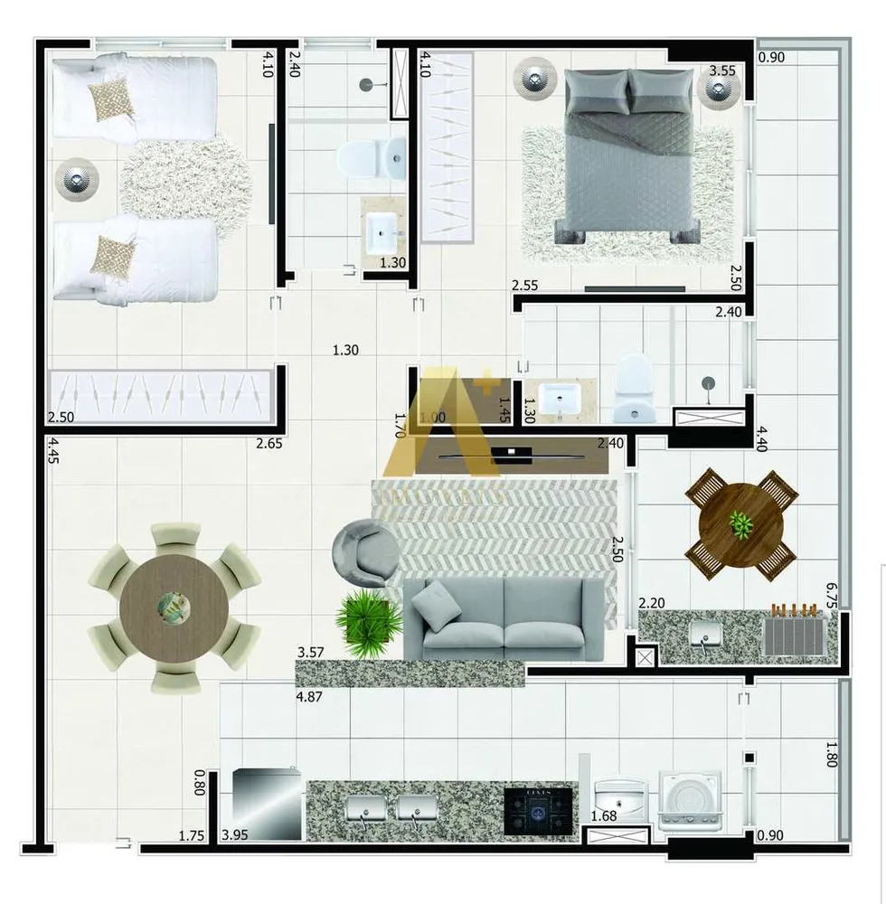 Apartamento, 2 quartos, 80 m² - Foto 12