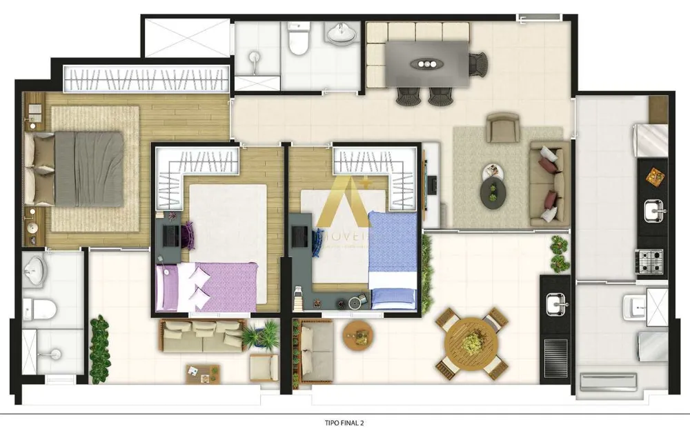 Apartamento, 3 quartos, 90 m² - Foto 5