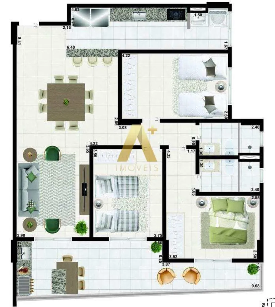 Apartamento, 3 quartos, 107 m² - Foto 8