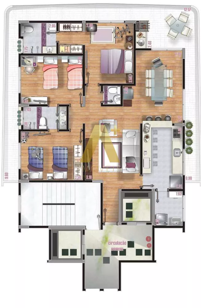 Apartamento à venda com 3 quartos, 126m² - Foto 15