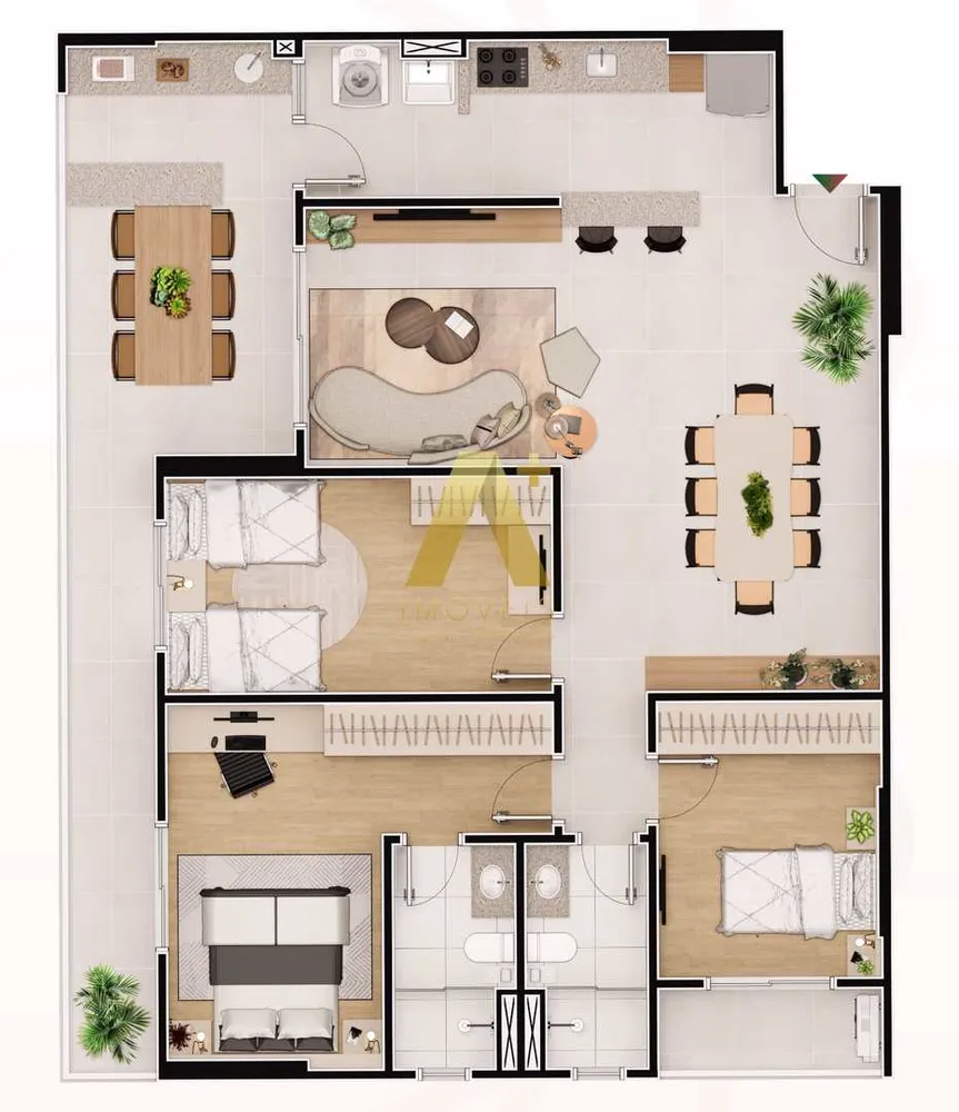 Apartamento, 3 quartos, 117 m² - Foto 4