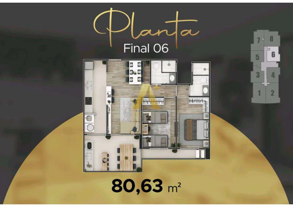 Apartamento, 2 quartos, 80 m² - Foto 7
