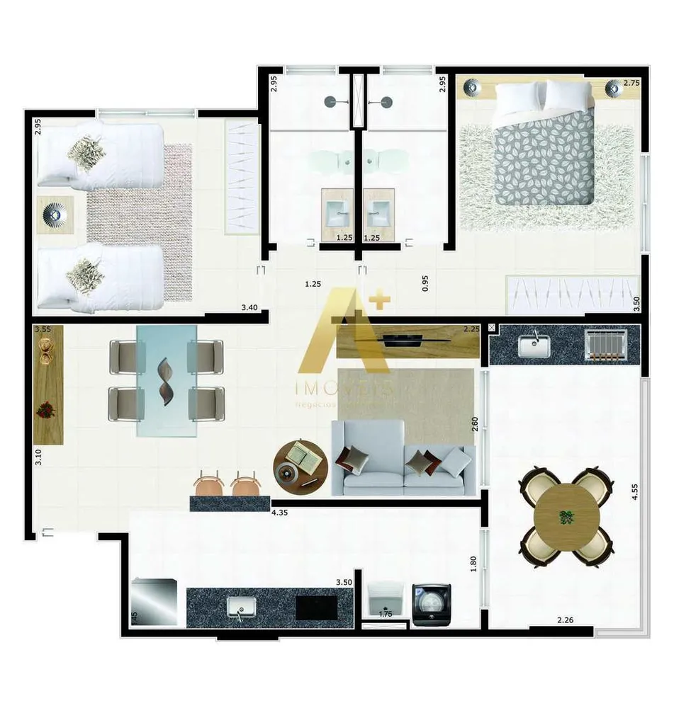 Apartamento, 2 quartos, 75 m² - Foto 7