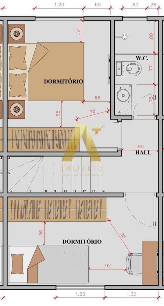 Sobrado, 2 quartos, 53 m² - Foto 4