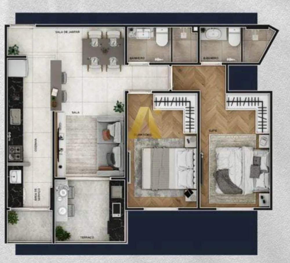 Apartamento, 2 quartos, 81 m² - Foto 5