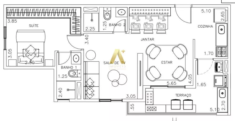 Apartamento à venda com 1 quarto, 57m² - Foto 14