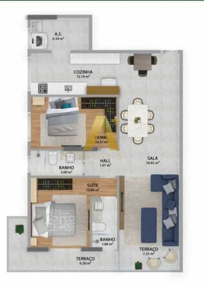 Apartamento, 2 quartos, 85 m² - Foto 10