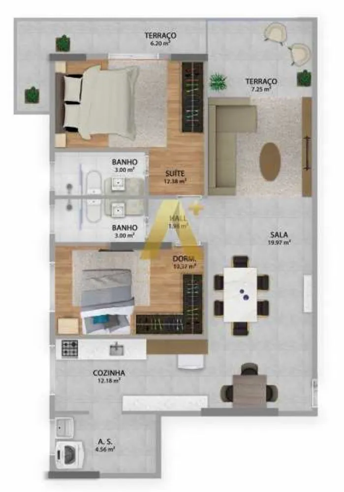 Apartamento, 2 quartos, 88 m² - Foto 7