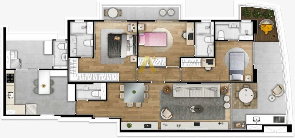 Apartamento, 3 quartos, 134 m² - Foto 8