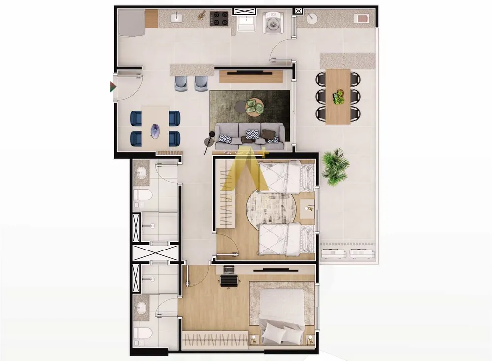 Apartamento, 2 quartos, 86 m² - Foto 4