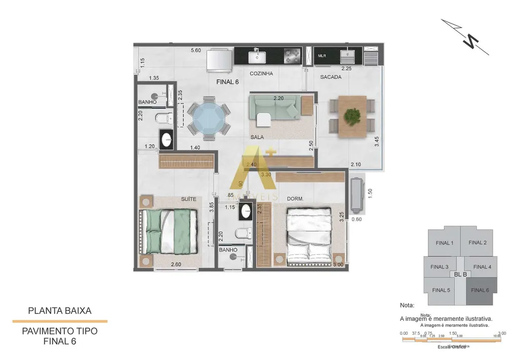 Apartamento, 2 quartos, 62 m² - Foto 8