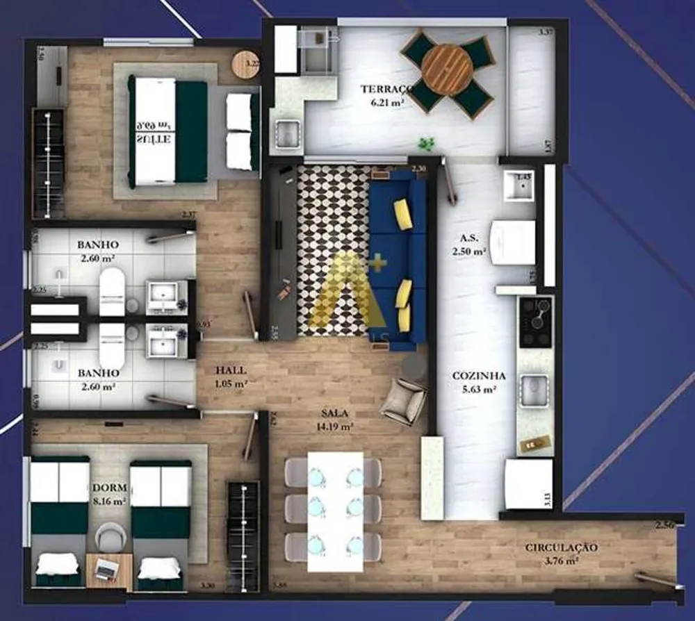 Apartamento, 2 quartos, 65 m² - Foto 9