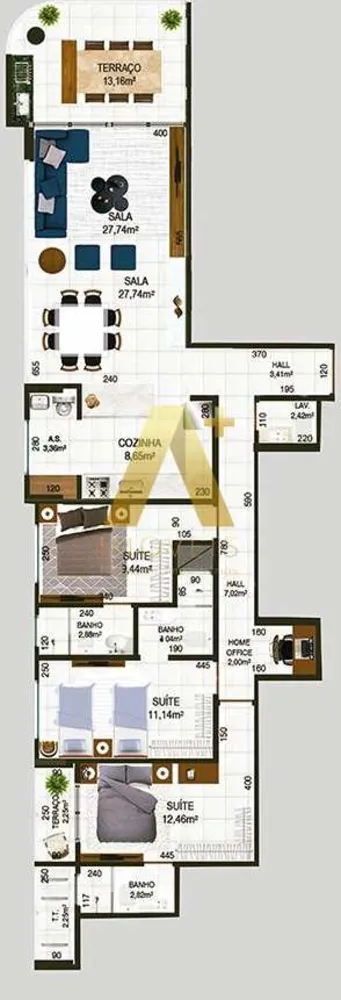 Apartamento, 3 quartos, 132 m² - Foto 3