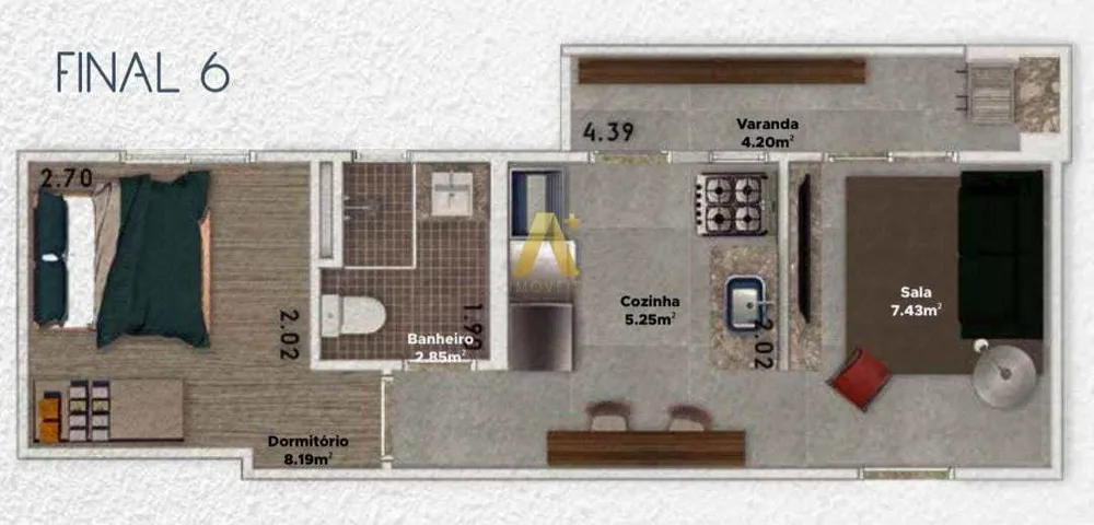 Apartamento, 1 quarto, 38 m² - Foto 6