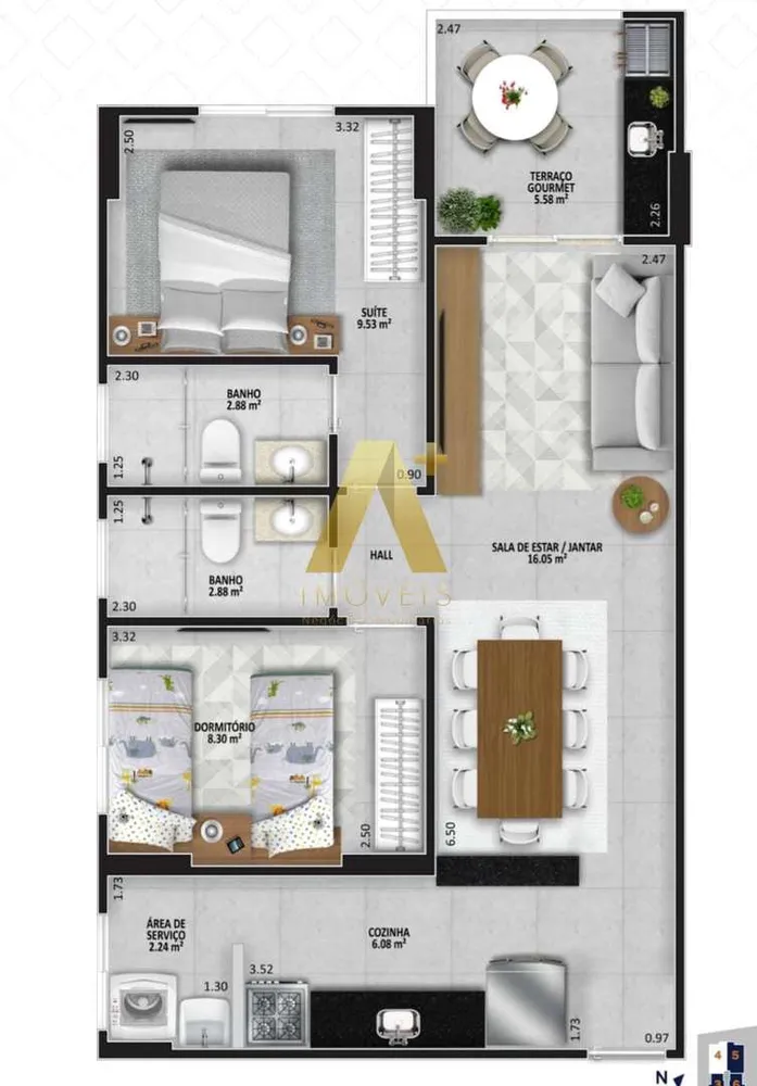 Apartamento, 2 quartos, 63 m² - Foto 7