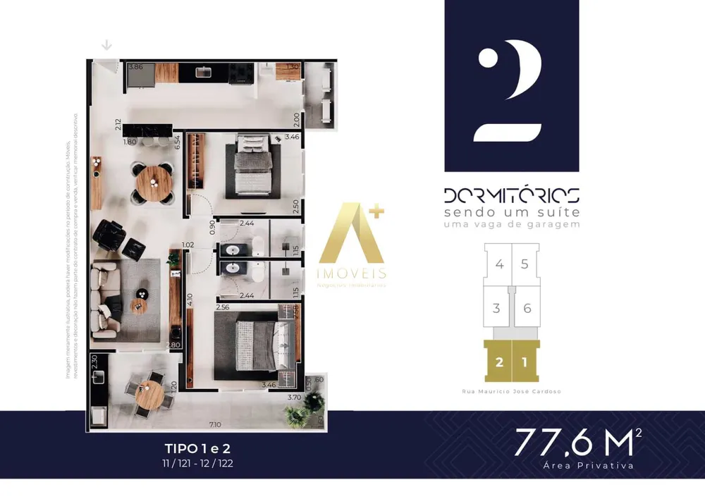 Apartamento, 2 quartos, 77 m² - Foto 4