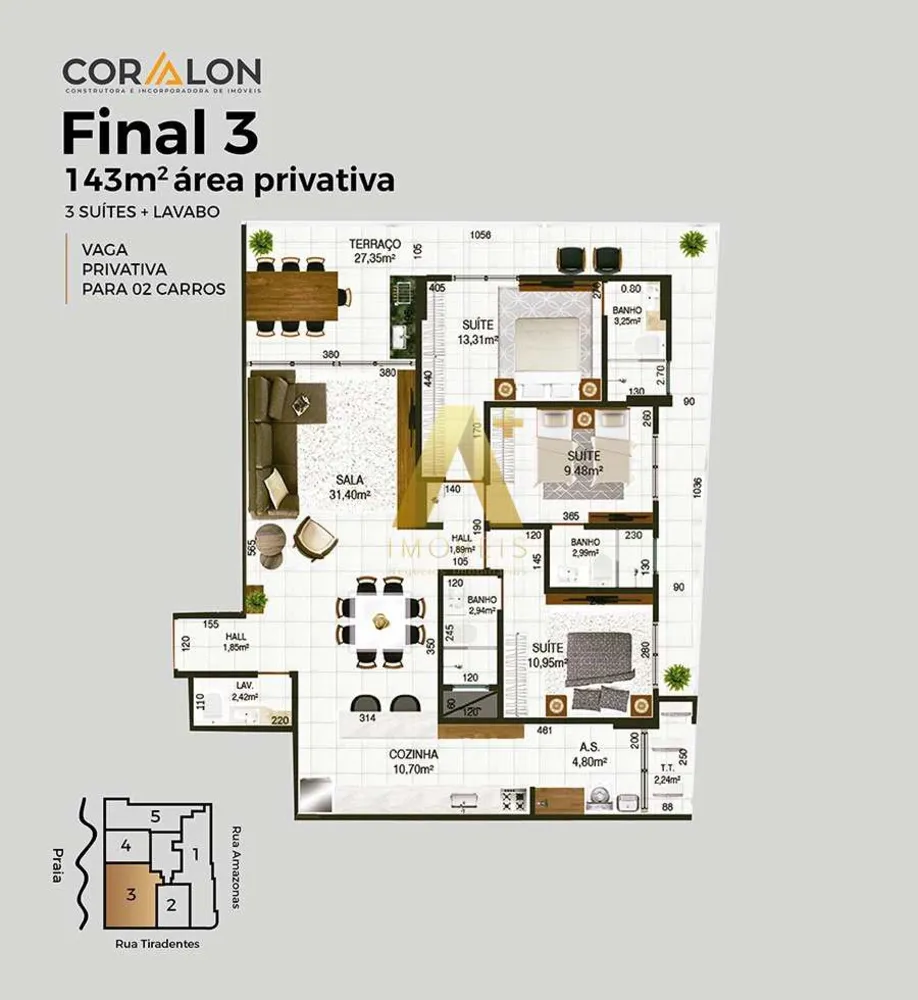 Apartamento, 3 quartos, 143 m² - Foto 6