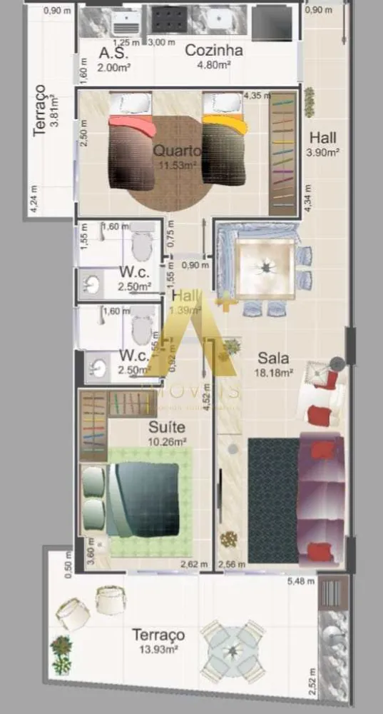 Apartamento, 2 quartos, 83 m² - Foto 4