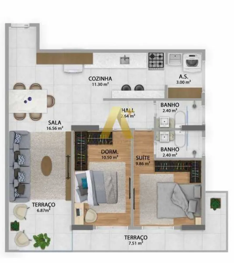 Apartamento, 2 quartos, 79 m² - Foto 5