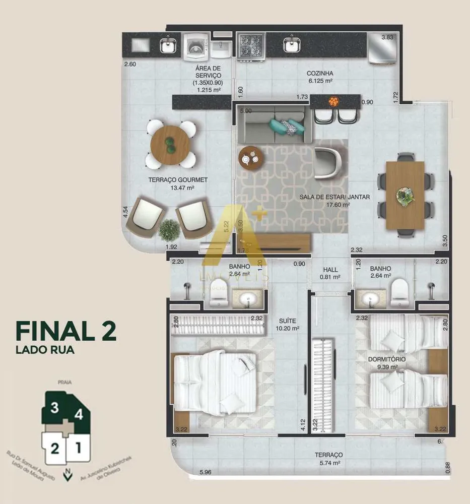 Apartamento, 2 quartos, 76 m² - Foto 3