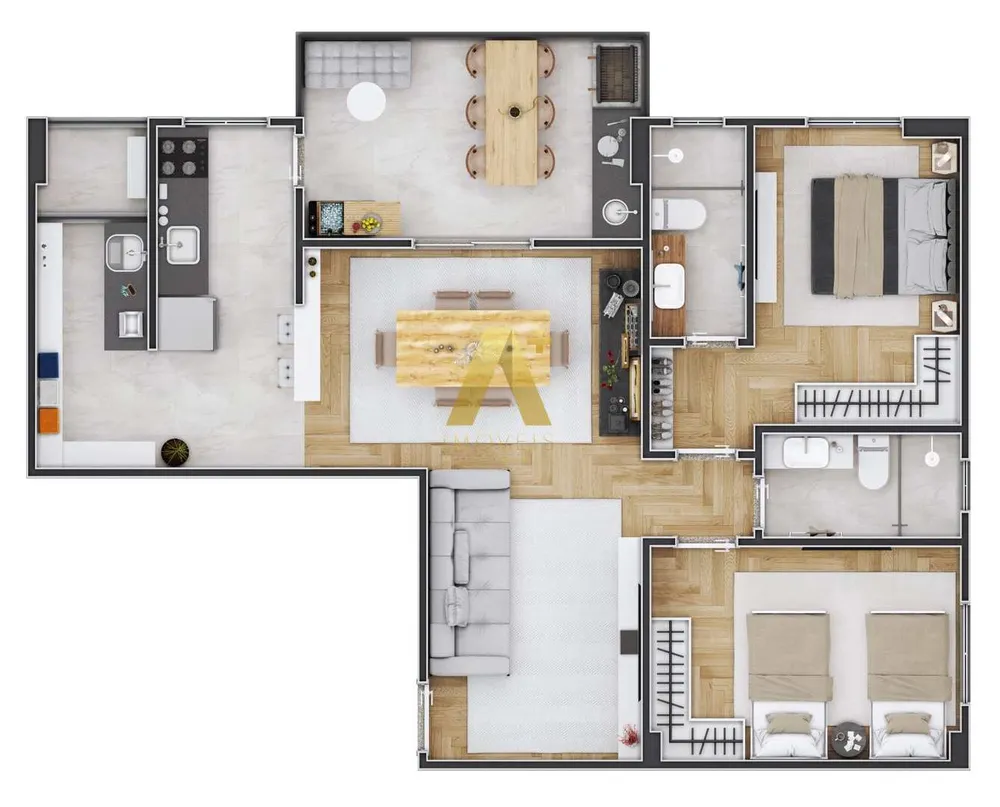 Apartamento, 2 quartos, 72 m² - Foto 6