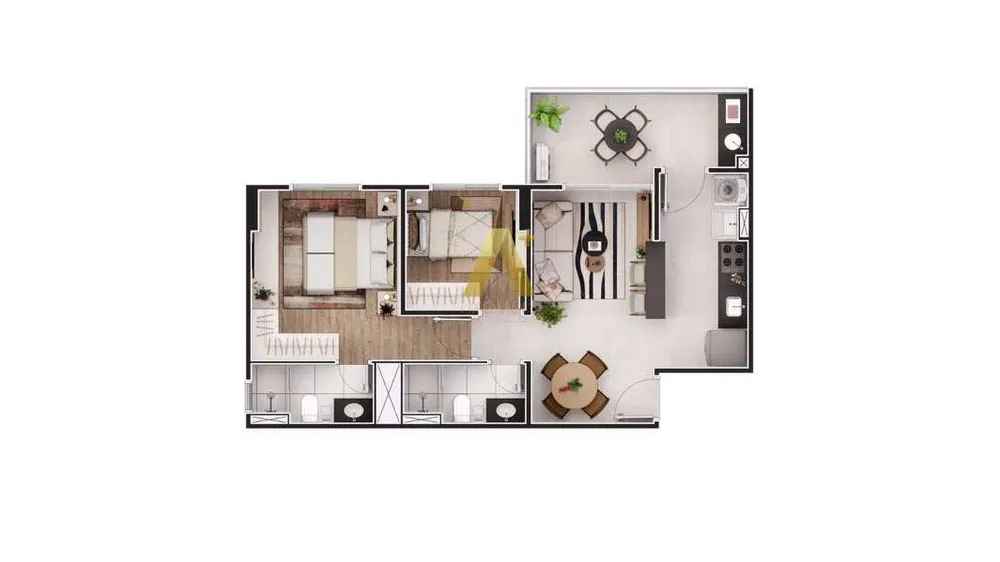 Apartamento, 2 quartos, 59 m² - Foto 5