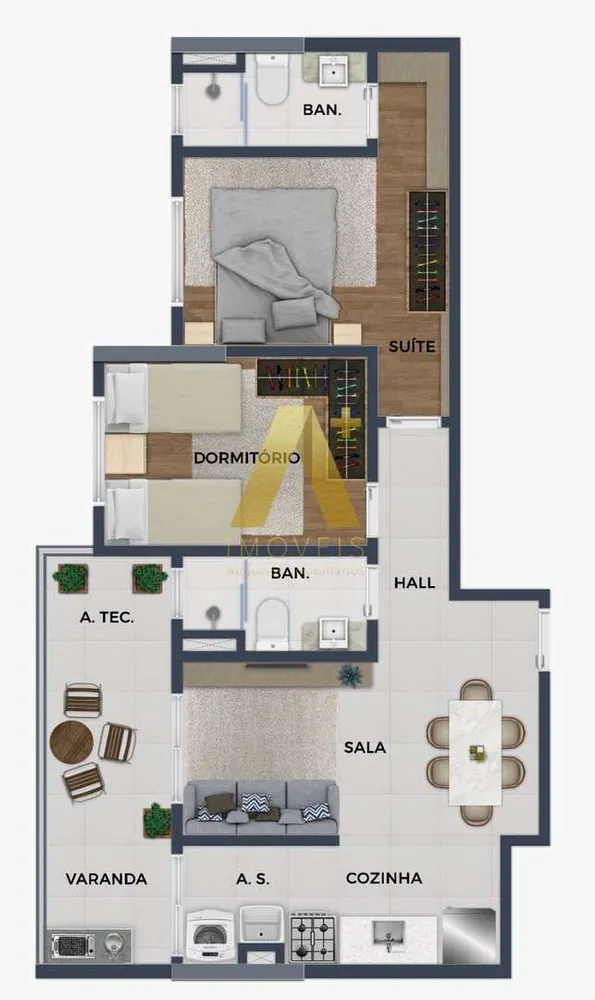 Apartamento, 2 quartos, 60 m² - Foto 5