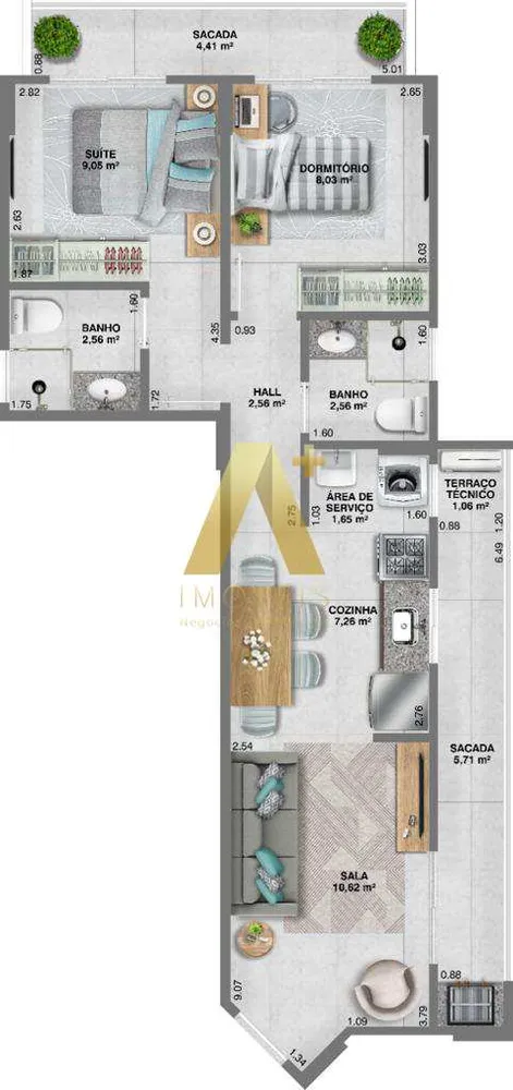 Apartamento, 2 quartos, 63 m² - Foto 8