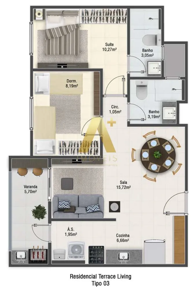 Apartamento, 2 quartos, 62 m² - Foto 8
