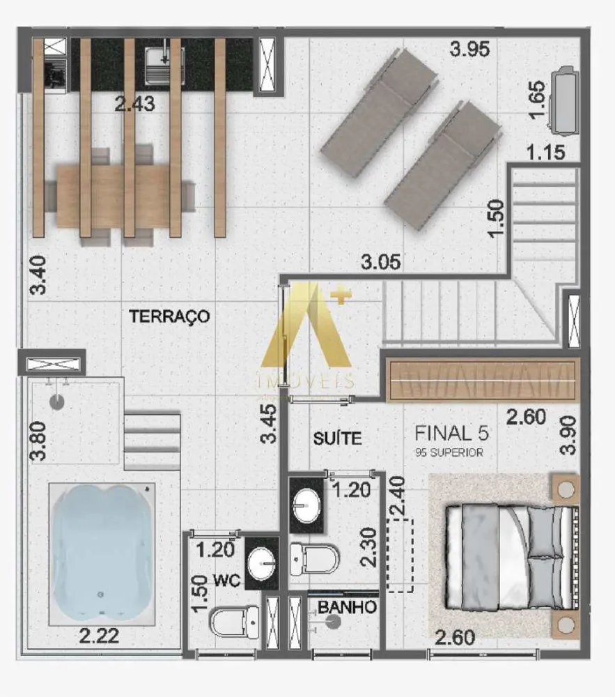Cobertura, 3 quartos, 130 m² - Foto 8