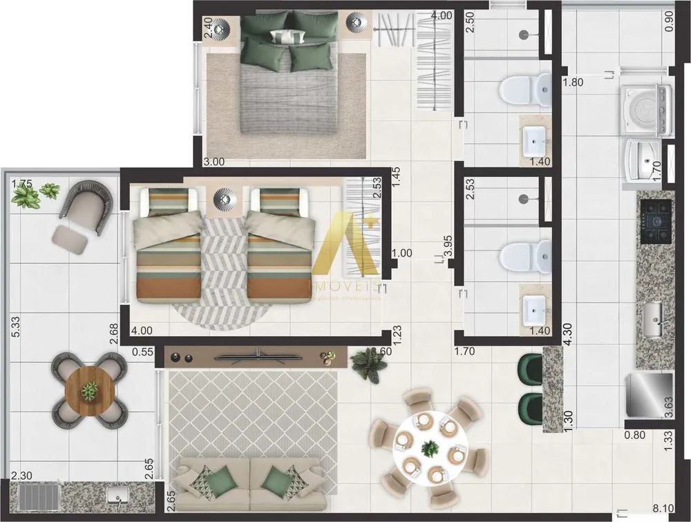 Apartamento, 2 quartos, 81 m² - Foto 11