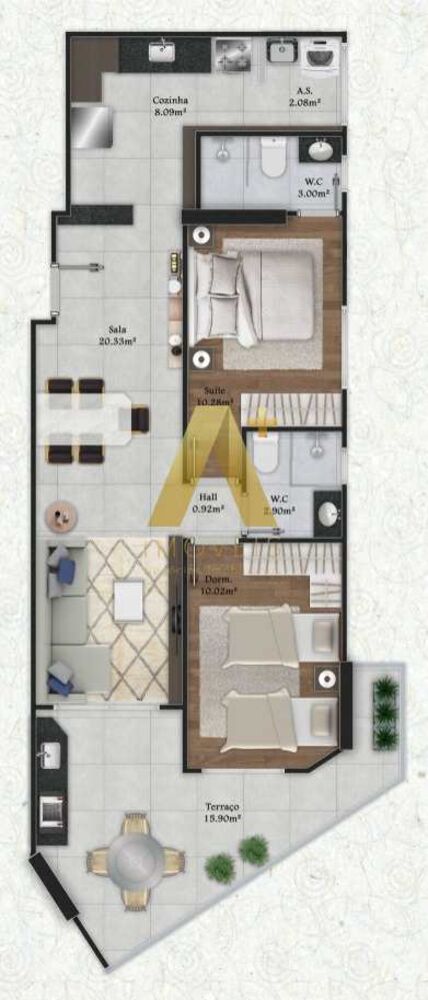 Apartamento, 2 quartos, 78 m² - Foto 4